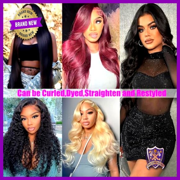 Body Wave Human Hair Extensions 4 Bundles with 5x5 HD Lace Closure